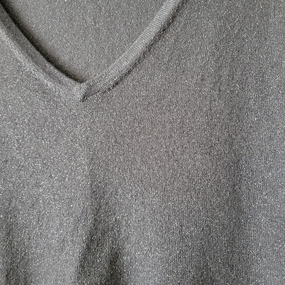 Express Design Studio sparkly ruffle sweater - Picture 2 of 6